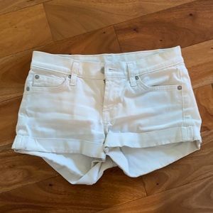 7 for all mankind white shorts